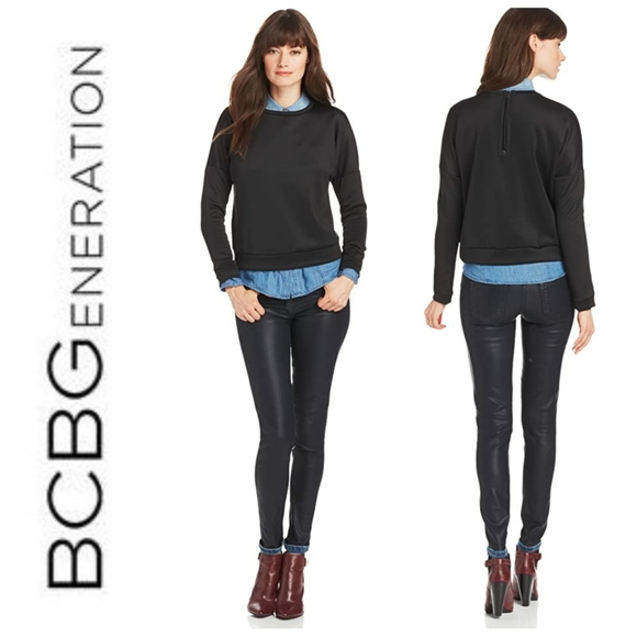 BCBGeneration Tops - BCBGeneration Long Sleeve Pullover Shirt in Black